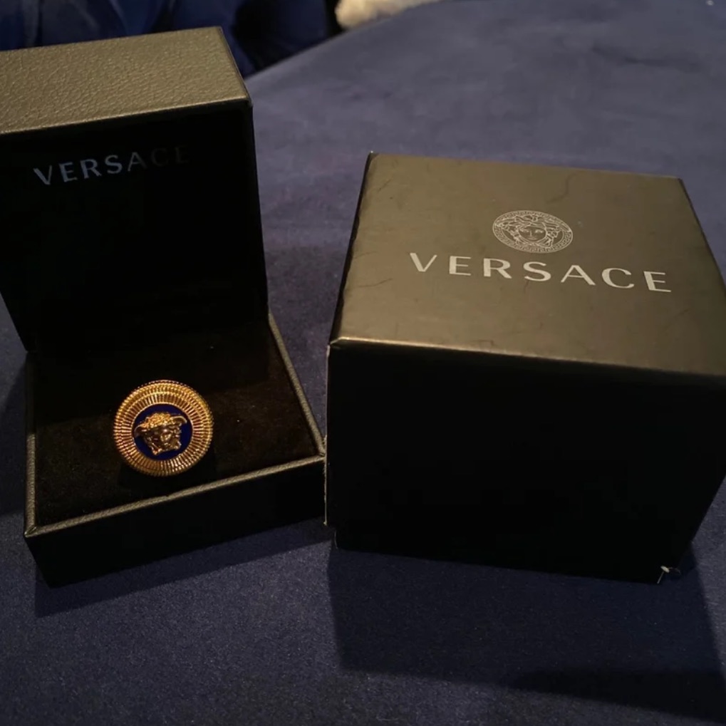 Versace Enamel Medusa Ring
